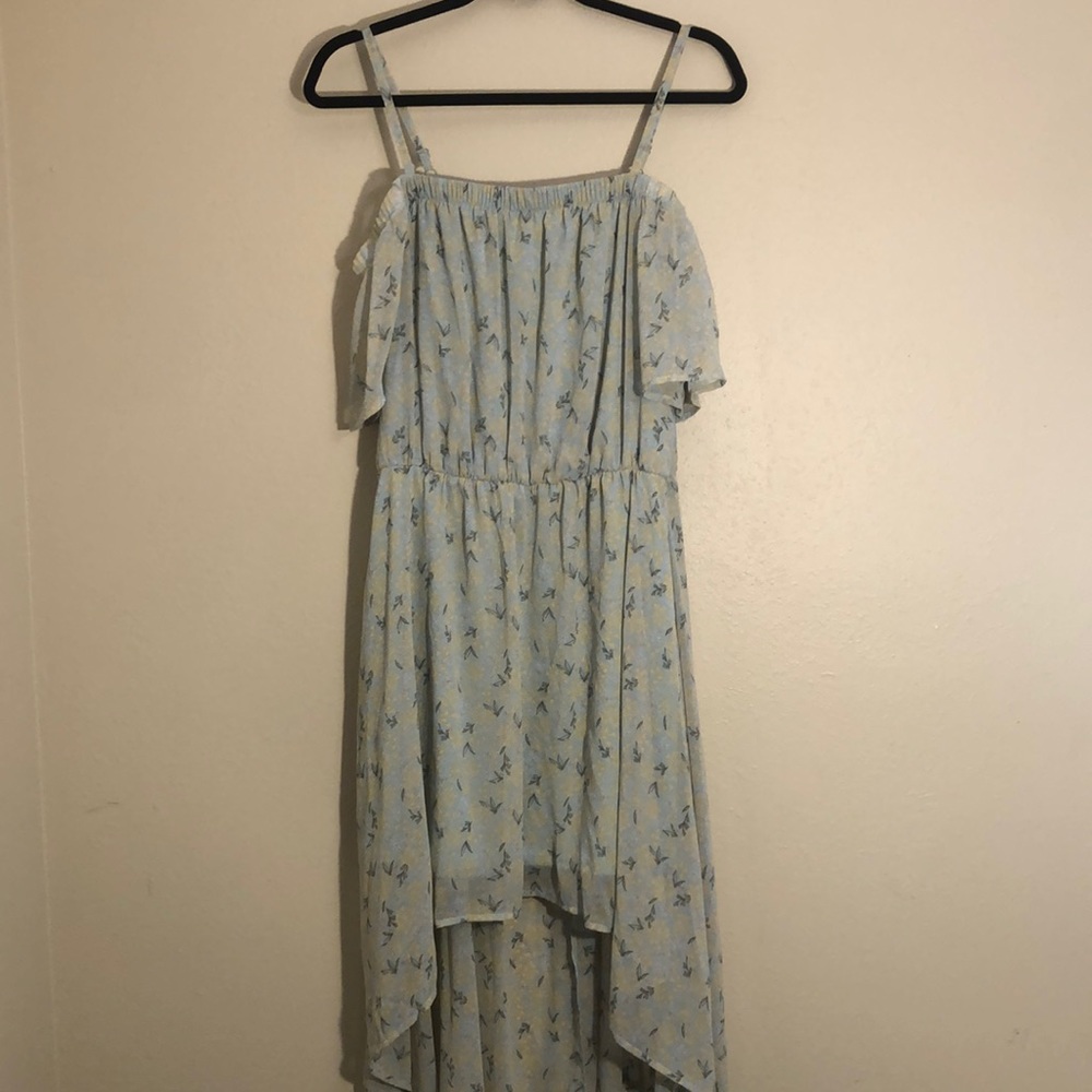 Sage green Hi Lo dress